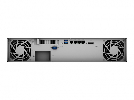 Network Attached Storage SYNOLOGY RS1221RP+ 8-Bay NAS-Rackmount AMD Ryzen V1500B quad-core 2.2 GHz 4GB DDR4 up to 32GB RJ-45 4x1GbE 2xUSB 3.2 1xeSATA [1]