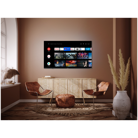 43', UHD, Android TV 11, Black, 3840x2160, 60 Hz, Sound by JVC, 2x12W, 53 kWh/1000h , BT5.1, HDMI ports 4, 24 months [13]
