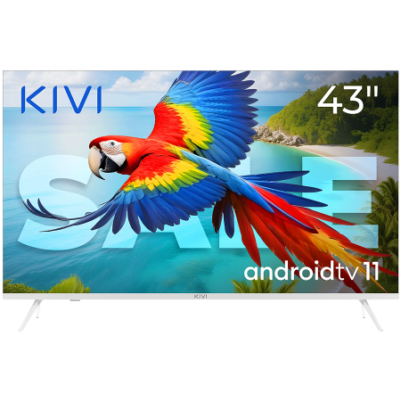 Televizoare - 43', UHD, Android TV 11, White, 3840x2160, 60 Hz, Sound 2x12W, 53 kWh/1000h , BT5.1, HDMI ports 4, 24 months
