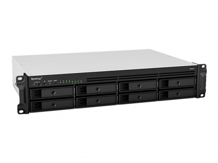 Network attached storage (NAS) - Network Attached Storage SYNOLOGY RS1221RP+ 8-Bay NAS-Rackmount AMD Ryzen V1500B quad-core 2.2 GHz 4GB DDR4 up to 32GB RJ-45 4x1GbE 2xUSB 3.2 1xeSATA