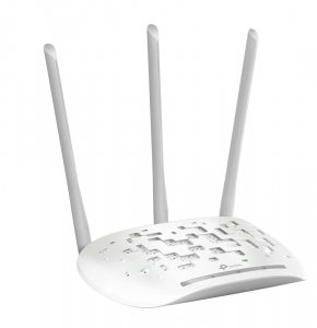 ACCESS POINT TP-LINK wireless  450Mbps, port 10/100Mbps, 3 antene externe, pasiv PoE, Atheros, 3T3R, 2.4GHz, Passive PoE, QSS Push Button "TL-WA901N" (include timbru verde 1 leu) [1]