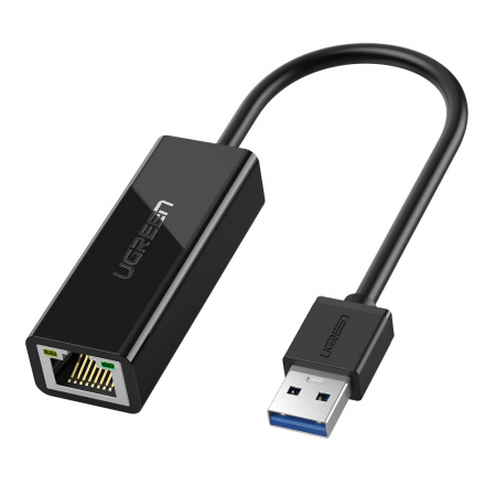 Adaptoare - ADAPTOR RETEA Ugreen, \\"CR111\\" USB to Gigabit LAN Adapter, LED, negru \\"20256\\" (include TV 0.18lei) - 6957303822560