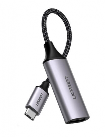 ADAPTOR video Ugreen, \\"CM297\\" USB Type-C (T) la 1 x HDMI (M) (3840 x 2160) la 60 Hz, conectori auriti, negru \\"70444\\" (include TV 0.15 lei) - 6957303874446 [1]