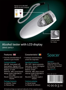 ALCOOL TESTER SPACER, LED Breath, "SP-ALCH" [3]