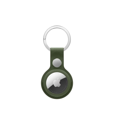 Apple AirTag - Apple AirTag FineWoven Key Ring - Moss
