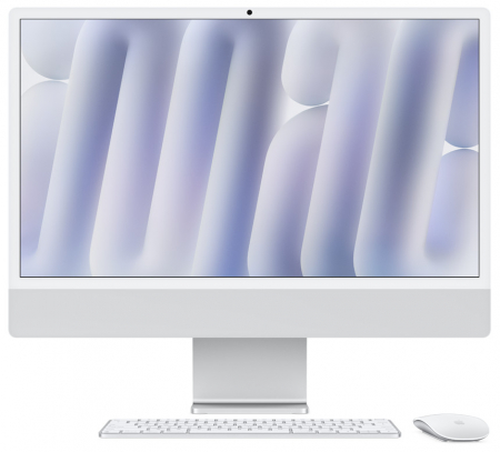 Sisteme PC & Periferice - Apple IMAC 24: SILVER/M4 10C CPU/10C GPU/24GB/512GB-ROM