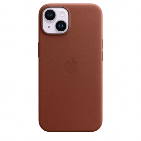 Apple iPhone 14 Leather Case with MagSafe - Umber [6]