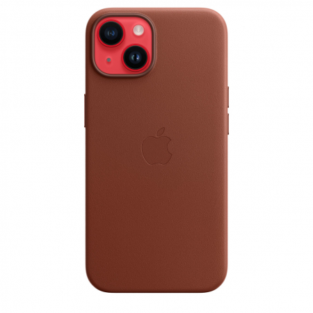 Apple iPhone 14 Leather Case with MagSafe - Umber [1]