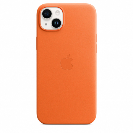 Apple iPhone 14 Plus Leather Case with MagSafe - Orange [4]