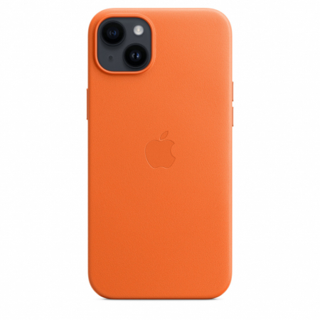 Apple iPhone 14 Plus Leather Case with MagSafe - Orange [1]