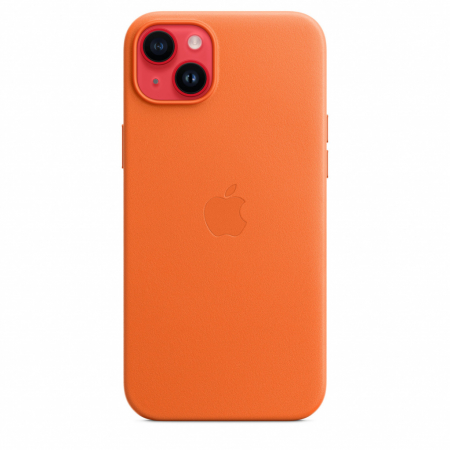 Apple iPhone 14 Plus Leather Case with MagSafe - Orange [3]
