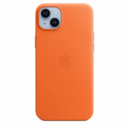 Apple iPhone 14 Plus Leather Case with MagSafe - Orange [0]