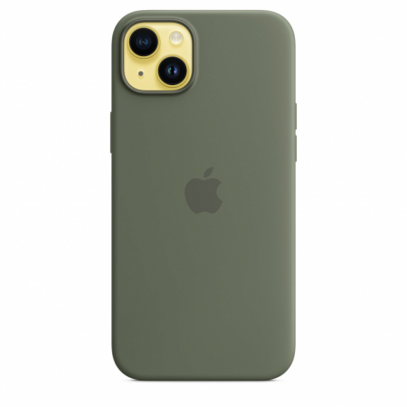 Apple iPhone 14 Plus Silicone Case with MagSafe - Olive (SEASONAL 2023 Spring) [5]