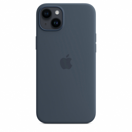 Apple iPhone 14 Plus Silicone Case with MagSafe - Storm Blue [2]