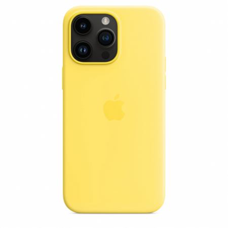 Apple iPhone 14 Pro Max Silicone Case with MagSafe - Canary Yellow (SEASONAL 2023 Spring) [3]
