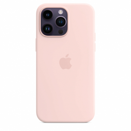 Apple iPhone 14 Pro Max Silicone Case with MagSafe - Chalk Pink [0]
