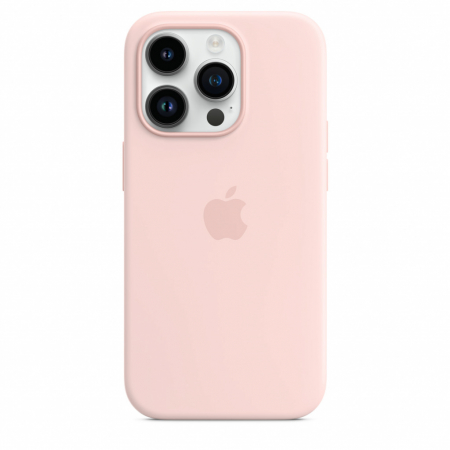 Apple iPhone 14 Pro Silicone Case with MagSafe - Chalk Pink [2]