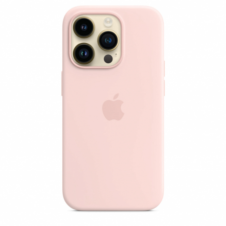 Apple iPhone 14 Pro Silicone Case with MagSafe - Chalk Pink [1]