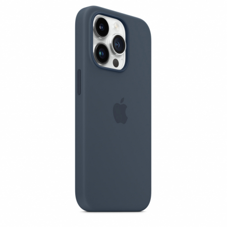 Apple iPhone 14 Pro Silicone Case with MagSafe - Storm Blue [4]