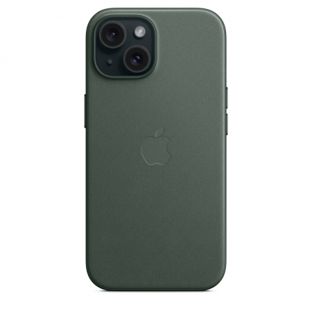 Apple iPhone 15 FineWoven Case w MagSafe - Evergreen [1]
