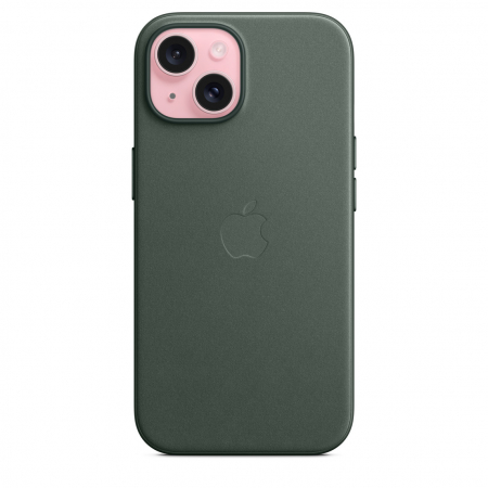 Apple iPhone 15 FineWoven Case w MagSafe - Evergreen [2]