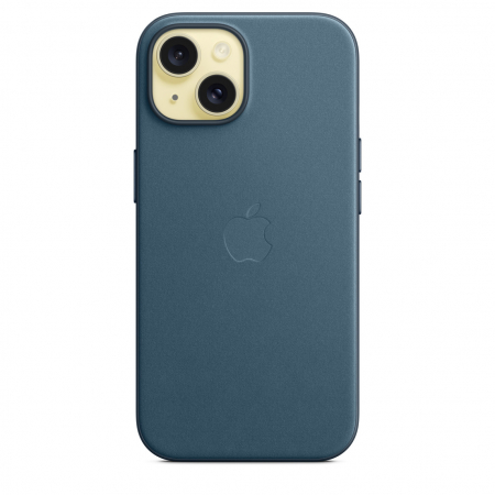 Apple iPhone 15 FineWoven Case w MagSafe - Pacific Blue [2]