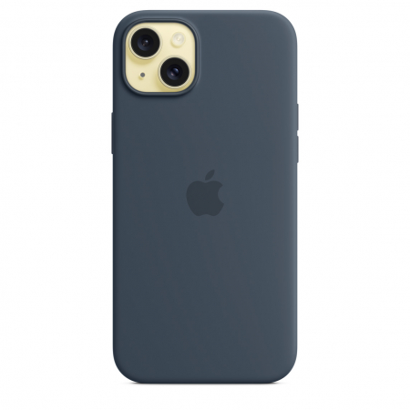 Apple iPhone 15 Plus Silicone Case w MagSafe - Storm Blue [1]
