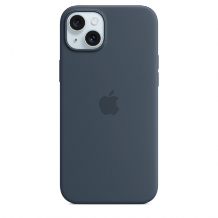 Apple iPhone 15 Plus Silicone Case w MagSafe - Storm Blue [0]
