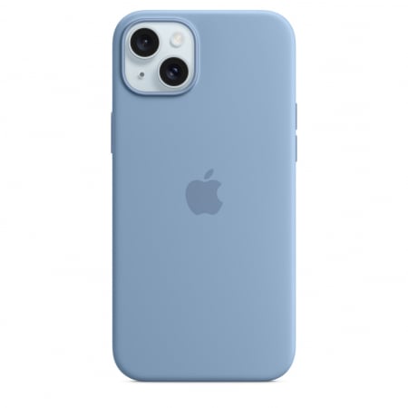 Apple iPhone 15 Plus Silicone Case w MagSafe - Winter Blue [0]