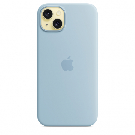 Apple iPhone 15 Plus Silicone Case with MagSafe - Light Blue [0]