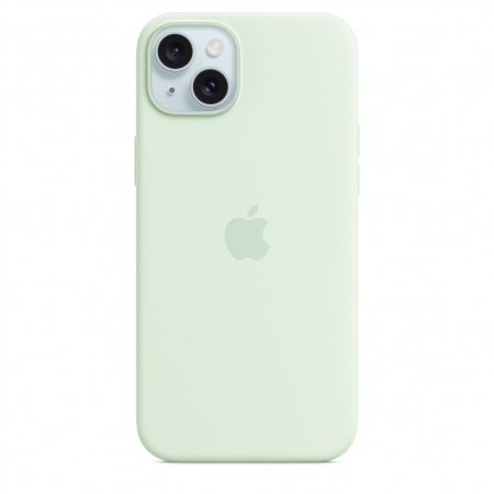 Apple iPhone 15 Plus Silicone Case with MagSafe - Soft Mint [0]