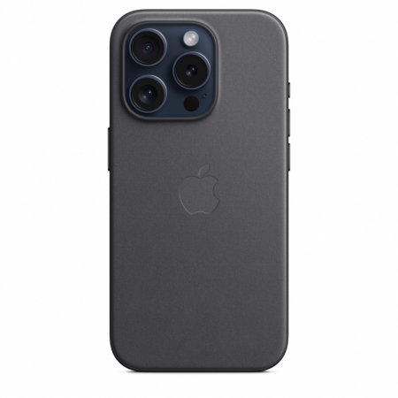 Apple iPhone 15 Pro FineWoven Case w MagSafe - Black [1]