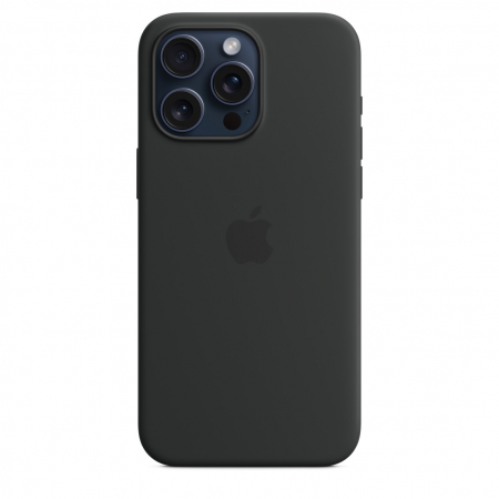 Apple iPhone 15 Pro Max Silicone Case w MagSafe - Black [0]