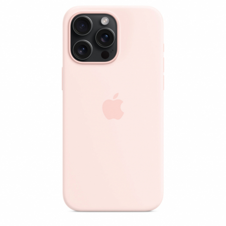 Apple iPhone 15 Pro Max Silicone Case w MagSafe - Light Pink [3]