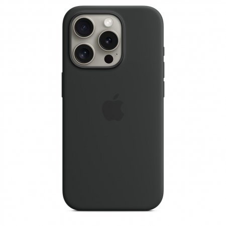 Apple iPhone 15 Pro Silicone Case w MagSafe - Black [0]