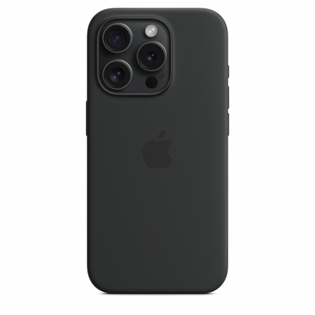 Apple iPhone 15 Pro Silicone Case w MagSafe - Black [4]