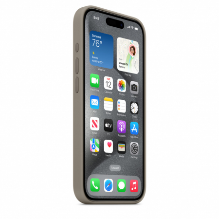 Apple iPhone 15 Pro Silicone Case w MagSafe - Clay [5]