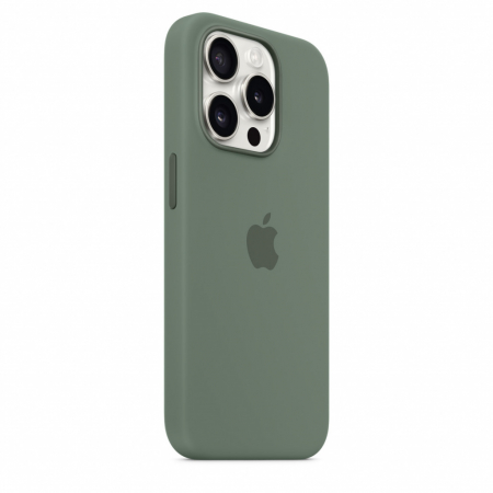 Apple iPhone 15 Pro Silicone Case w MagSafe - Cypress [4]