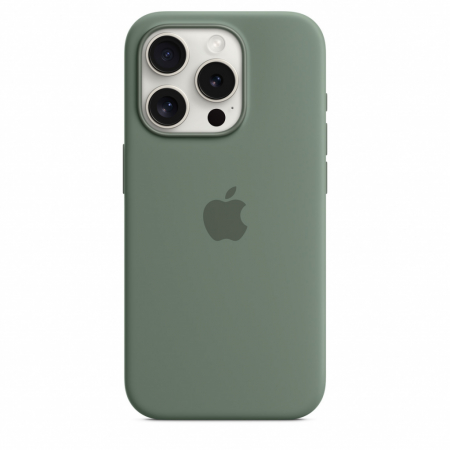 Apple iPhone 15 Pro Silicone Case w MagSafe - Cypress [2]