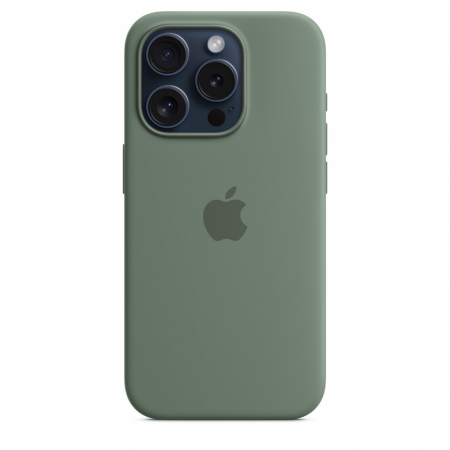 Apple iPhone 15 Pro Silicone Case w MagSafe - Cypress [1]