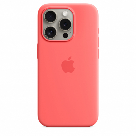 Apple iPhone 15 Pro Silicone Case w MagSafe - Guava [0]
