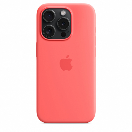 Apple iPhone 15 Pro Silicone Case w MagSafe - Guava [3]
