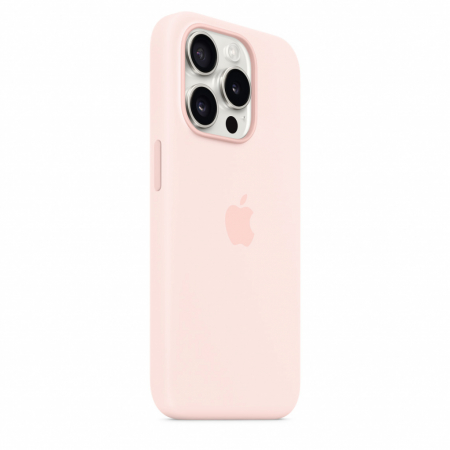 Apple iPhone 15 Pro Silicone Case w MagSafe - Light Pink [4]