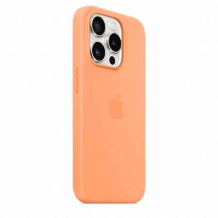 Apple iPhone 15 Pro Silicone Case w MagSafe - Orange Sorbet [4]