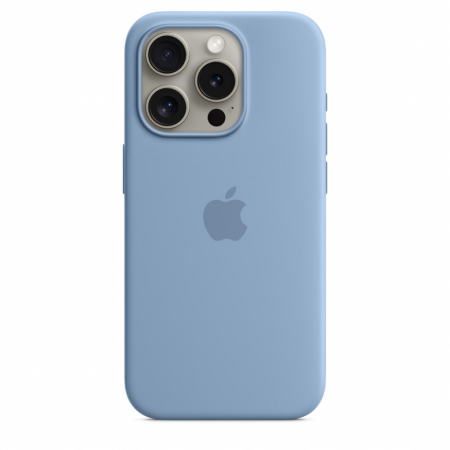 Apple iPhone 15 Pro Silicone Case w MagSafe - Winter Blue [0]
