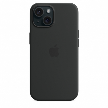 Apple iPhone 15 Silicone Case w MagSafe - Black [4]