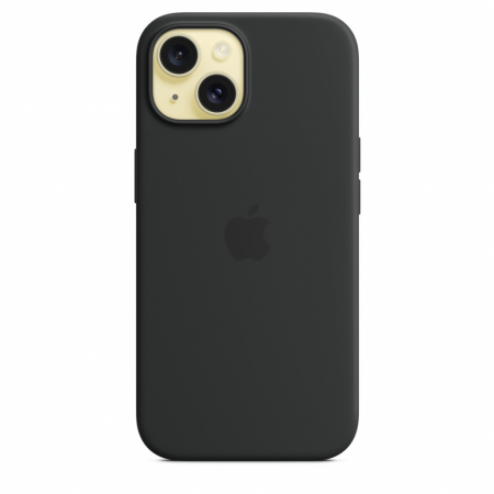 Apple iPhone 15 Silicone Case w MagSafe - Black [2]