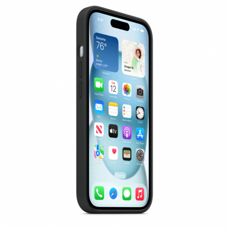 Apple iPhone 15 Silicone Case w MagSafe - Black [6]