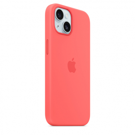 Apple iPhone 15 Silicone Case w MagSafe - Guava [6]