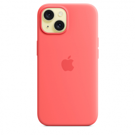 Apple iPhone 15 Silicone Case w MagSafe - Guava [2]